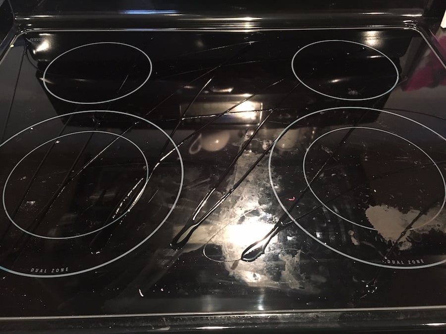 glass stovetop easy clean