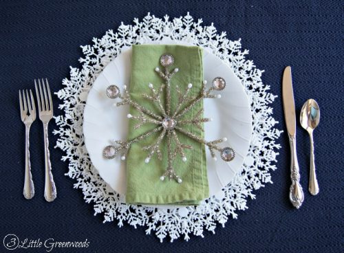 Snowflake Plate Charger