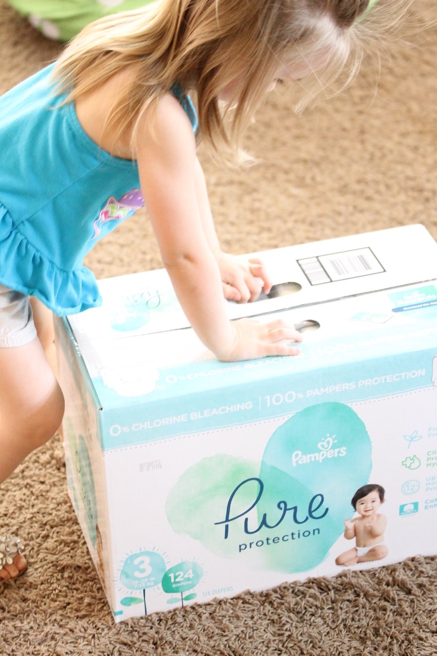 Diaper shop girl pampers